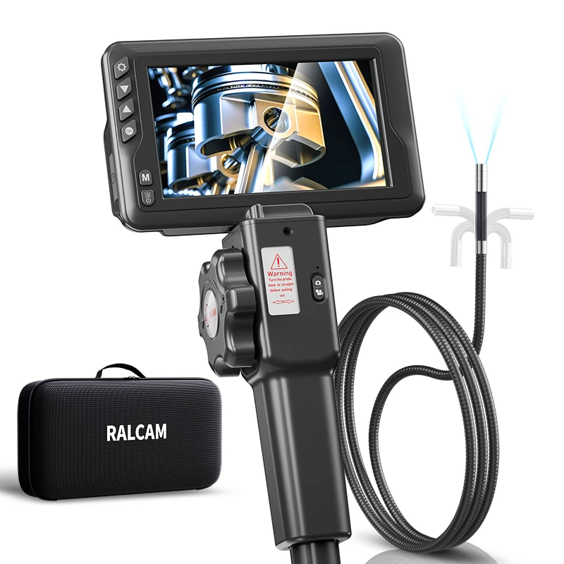 Caméra Endoscope Industriel 8,5 Mm Avec écran 3,5" HD - IP67 étanche, 8 LED, Câble Semi-rigide 1m, Pour Inspection Tuyaux, Mécanique, Plomberie