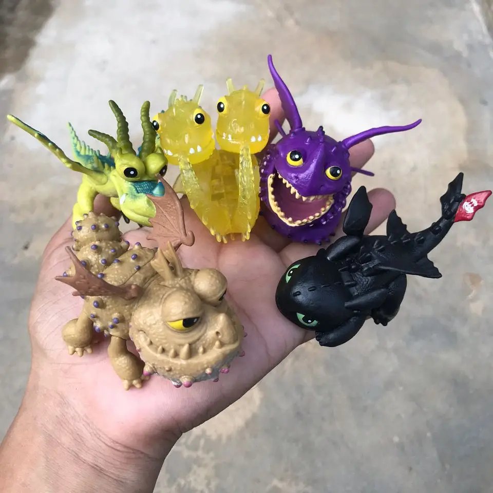 

How to Train Your Dragon Collection - Toothless, Night Fury, Light Fury, Viking Figurines, Anime Figure, Hand-Painted Models