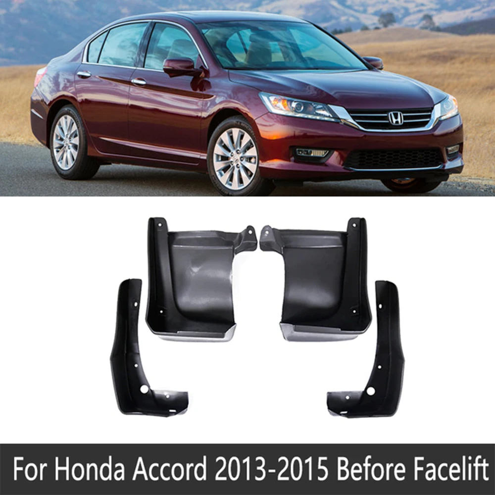 for Honda Accord 9th 9 Gen 2013 2014 2015 2016 2017 Mud Flaps Mudguards Splash Guards Front Rear Wheels Fender Flare Accessories