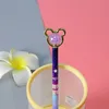 Cute Cartoon Crystal Bear Gel Ink Pens Kawaii Stationery Material Gel Pen 5