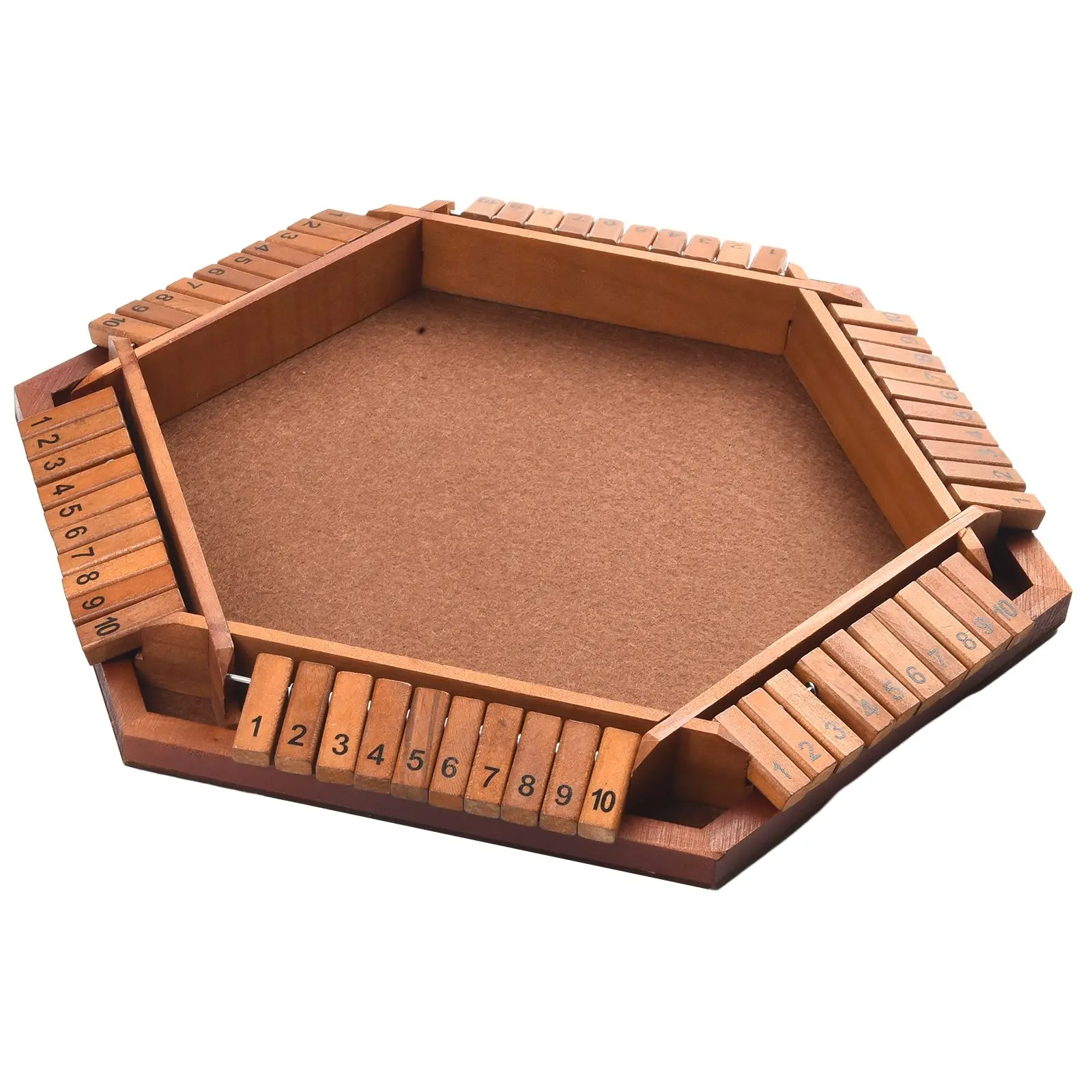 

1-6 Players Closed Box Dice Game Board Table Math Game Tabletop Game Six Sided Flop Game Indoor Game Closed Box Family Kids
