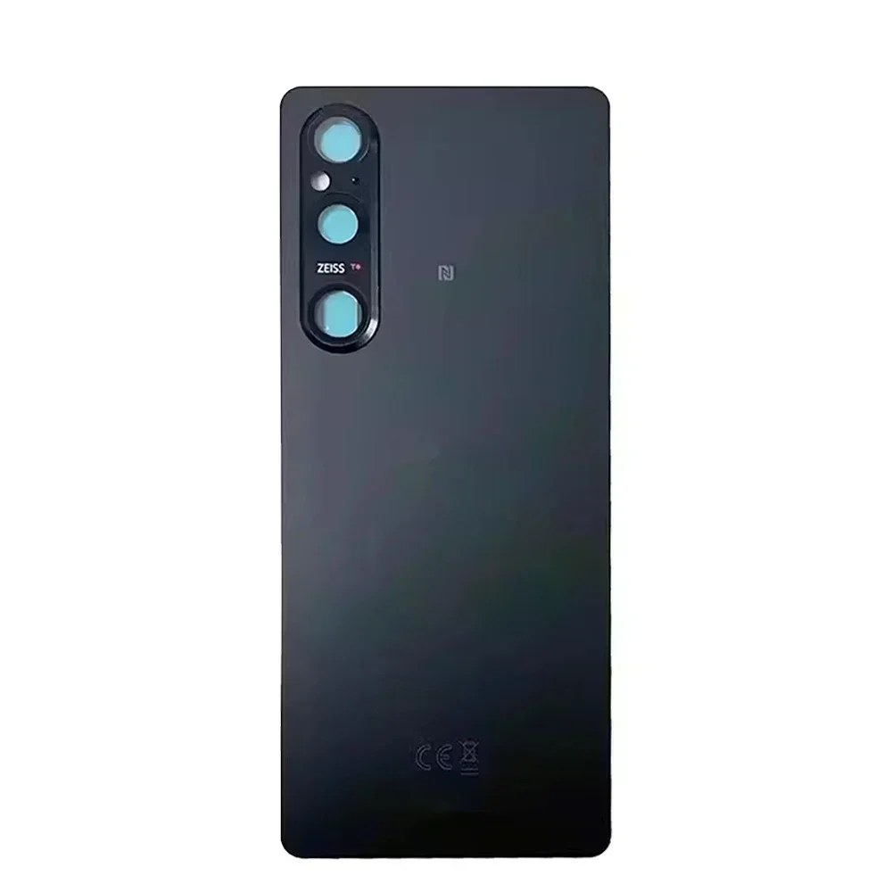 엑스페리아 1 V용 오리지널 하우징 교체 후면 배터리 커버 XQ-DQ72 XQ-DQ54 후면 도어 케이스(카메라 유리 렌즈 포함)