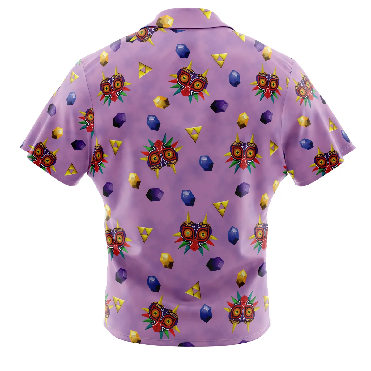 Hawaiian Shirt Majora's Mask Zelda Button Up HawaiianShirtFashion Trend Breathable Loose Versatile Casual Sports Summer Men
