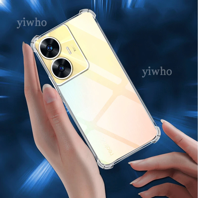 Phone Case Phone Protector Cover Clear Airbag Case for Realme C55 Soft TPU Cover Ultra Thin Shockproof Back Phone Capas C33 C30 C35 C30s C3 C11 C25y