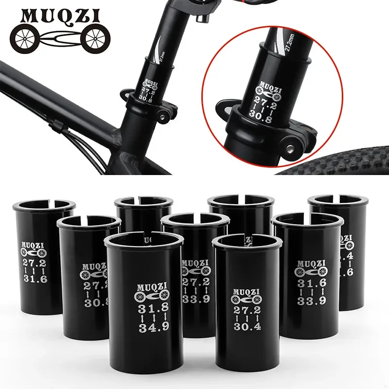 MQUZI Seat Rod Seat Tube Reducer Sleeve Mountain Bike Folding Bike Conversion 27.2/31.6 Road Tube bike seat tube reducer