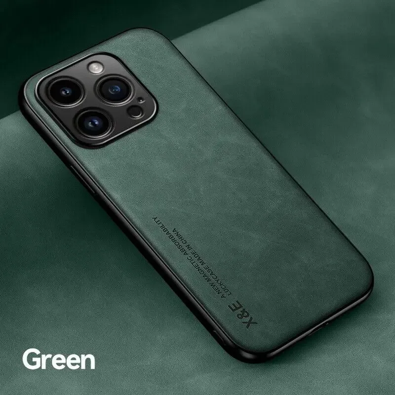 thumbnail image 1 of Luxury Leather Case For iPhone 15 14 11 13 12 Pro Max Mini XR 15 14 Plus Shockproof Cover For iPhone XS Max 8 7 SE Accessories, 1 of 5