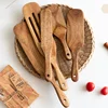 Wooden Rice Spoon Spatula Steak Fry Sauce Non-Stick Cooking Tools Spatula  Accessoires De Cuisine  Cooking Accessories 3