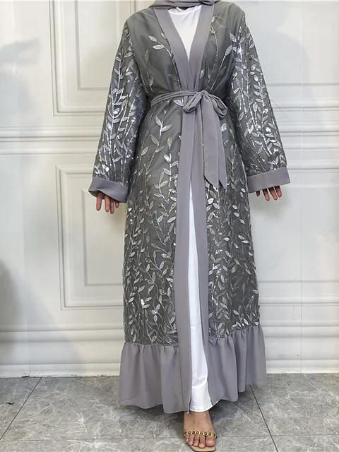 Chaomeng Kimono Femme Musulmane Ramadan Embroidery Abayas For Women Modest Robe Kaftan Turkey Islamic Clothing