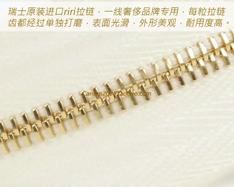 riri M4 One Way Nickel Teeth Metal Zipper