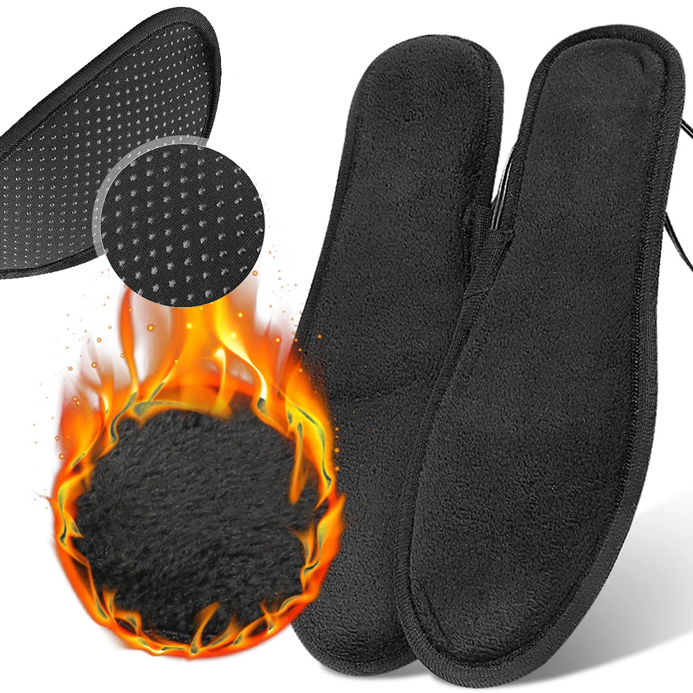 Electrically Heating Insoles Warm Thermal Insoles Winter Electric Heated Insoles for Women Men Electrically Heating Insoles Warm Thermal Insoles Winter Electric Heated Insoles for Women Men