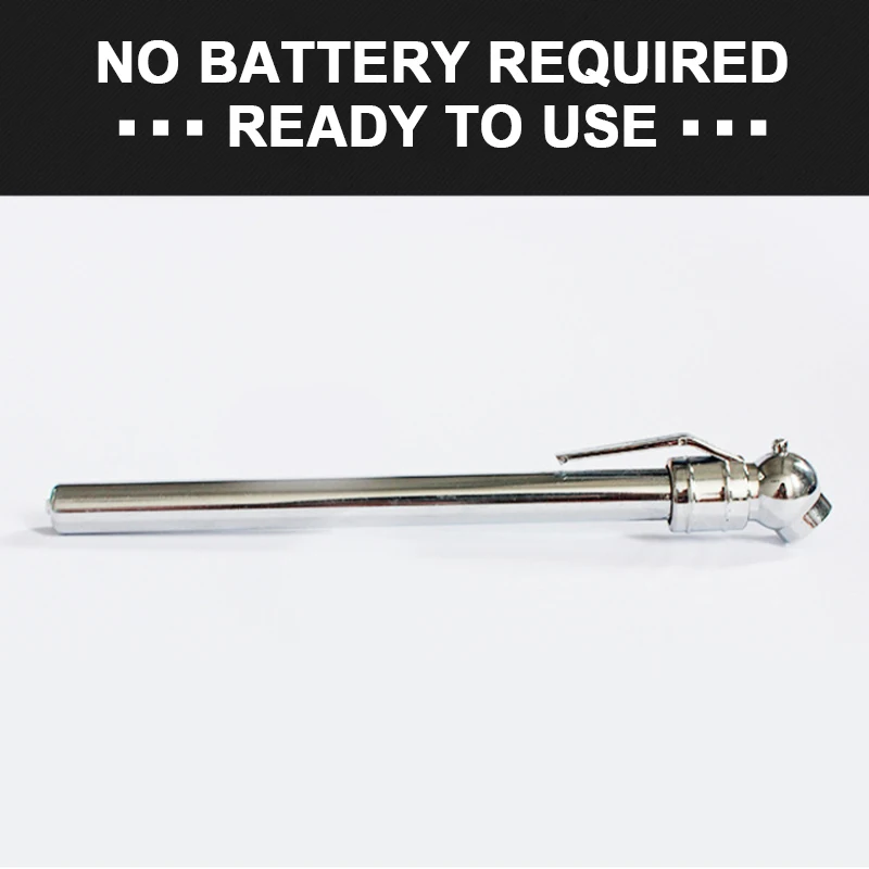 Vehicle Tire Air Pressure Gauge SEAMETAL 5-50PSI Vehicle Tire Air Pressure Gauge High Precision Pressure Measuring Pen for Vehicles Tester Dual Head Gauge Tool