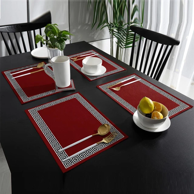 Placemat for Dining Table Absorbent Tableware Mat Dish Drying Mat Rubber  Drain Pad Heat Resistant Countertop Mat Home Decoration - AliExpress