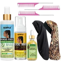 Braid Cleansing Care Set Dreadlock Shampoo for All Hair Types Braiding Mousse Rosemary Oil for Moisturizing Hair Scalp Soothing 1