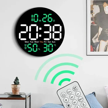 LED Wall Clock with Remote 1