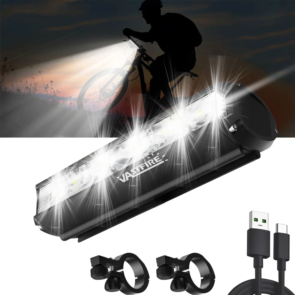 

VASTFIRE Bicycle Front Light 6000Lumen Bike Light 8000mAh Waterproof Flashlight USB Charging MTB Road Cycling Lamp Accessories