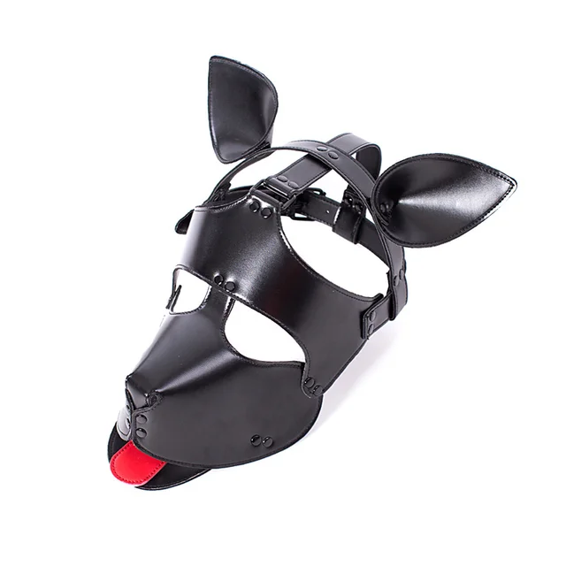 Puppy Mask Headgear and Plain Zipper Hood 2