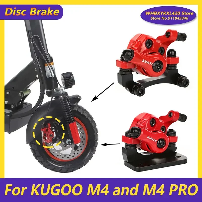Electric Scooter Spare Parts Electric Scooters Base 140MM Disc Brake Spare Parts for KUGOO M4 and PRO Skateboard Right
