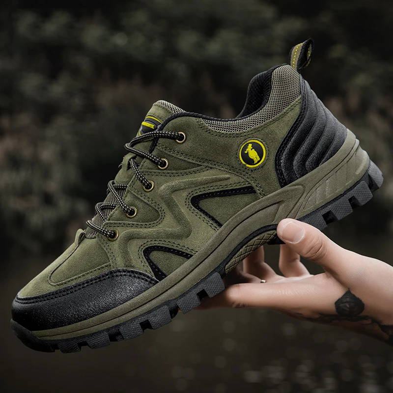 STRONGSHEN Men Outdoor Sports Hiking Shoes Footwear Pro-Mountain Casual Sneakers Climbing Trekking Walking Wear Resisting Shoes