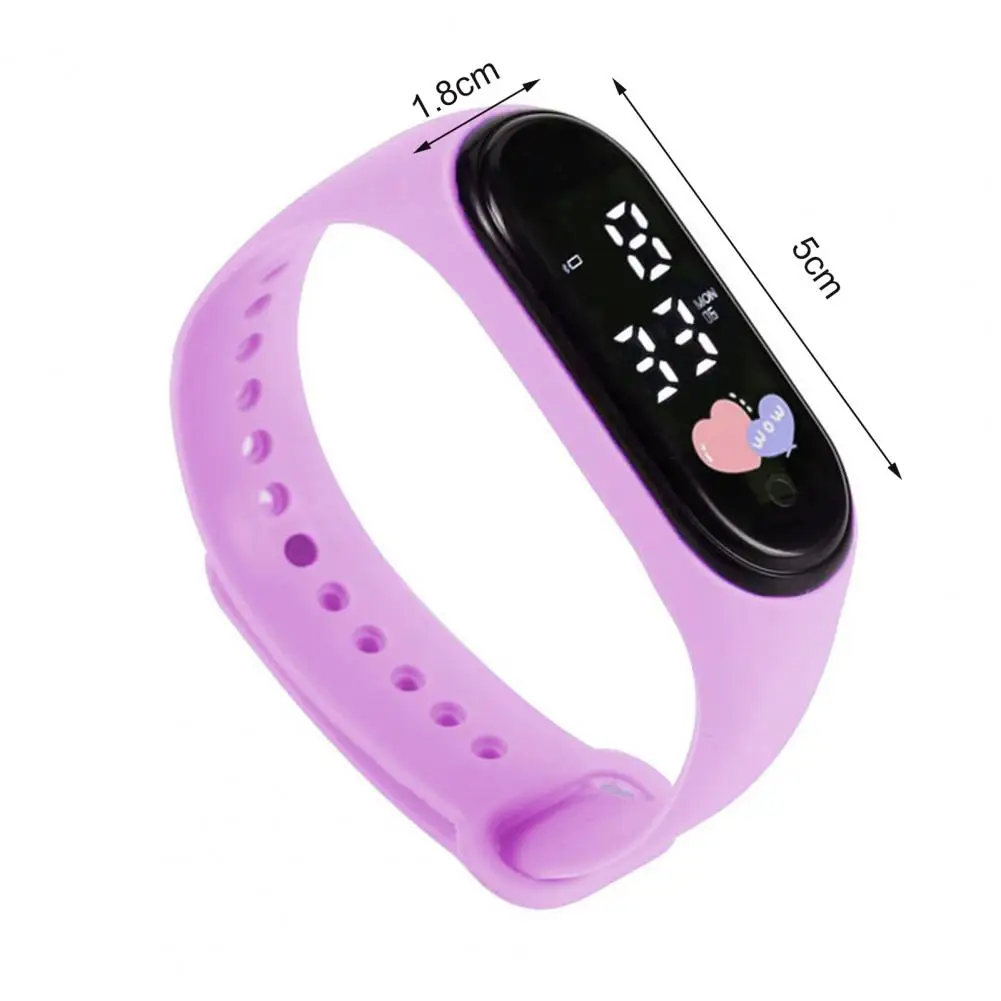 Electronic Watch Waterproof Sport Watch Silicone Bracelet LED Touchscreen Digital Child Wrist Birthday Gift
