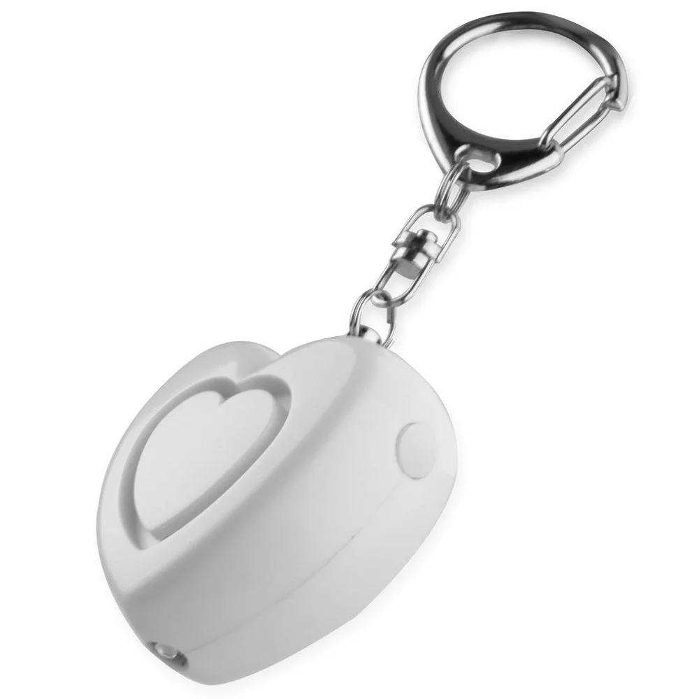 Security Defense Alarm Keychain Self Defense Emergency Safety Heart Shape Personal Security for Older Women