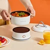 1.2L Foldable Electric Cooking Pot Multicooker Mini Portable Electric Cooker Split Type Hotpot Travel Electric Skillet 220V 1