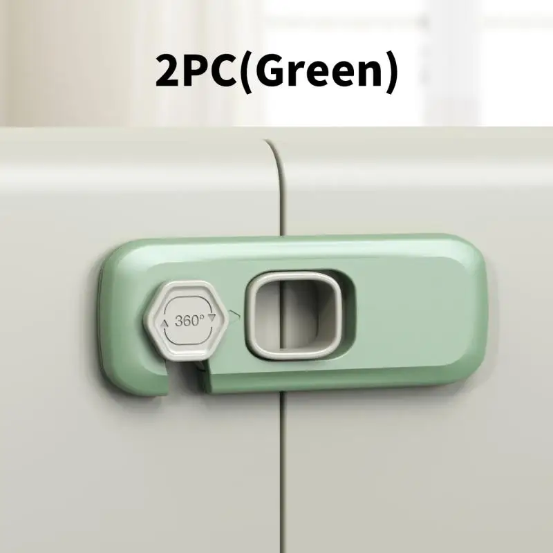 1/2 PCS Child Safety Cabinet Lock Security Protection Home Refrigerator Safety Buckle Baby Anti-Pinch