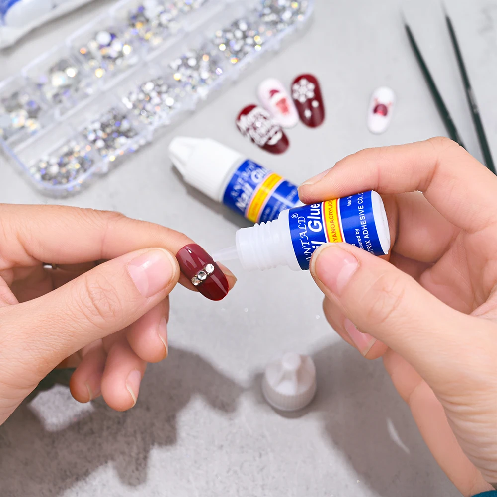Fast Drying Nail Art Glue Tips Glitter UV Acrylic Rhinestones Decorations Nail Glue Gel False Tips Manicure Adhesive Bond Glue # 6