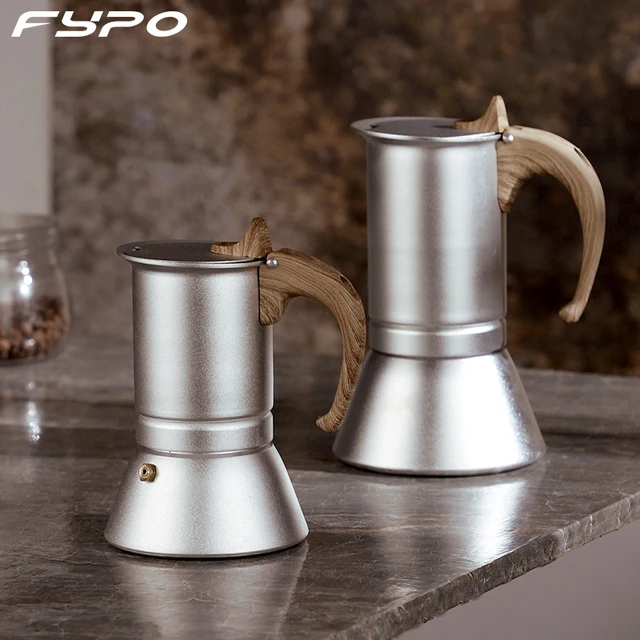 Moka Pot Aluminum Coffee Machine Bottom-covered Espresso Geyser Coffee  Maker Stove Coffee Pot Induction Cooker