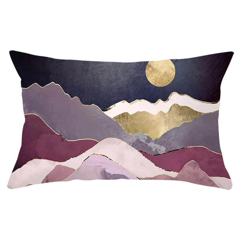 30x50cm Sun Mountain Landscape Pillowcase Decorative Sofa Cushion Case Bed Pillow Cover Home Decor Gift Car Cushion Cover 