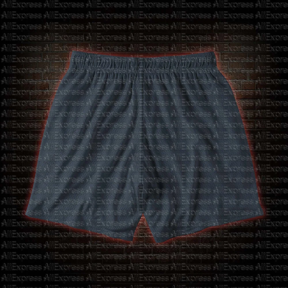 흑백 복고풍 문어 몬스터 아메리칸 3D 프린트 메쉬 반바지 루즈핏 남녀 스포츠 및 피트니스 반바지