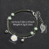 2PCS/Set Fashion Daisy Flower Women Watches Bracelet Set Casual Leather Band Quartz Watch（Without Box） 6