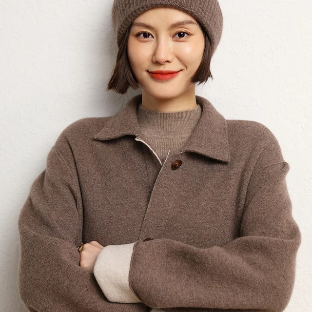 100% cashmere long coat