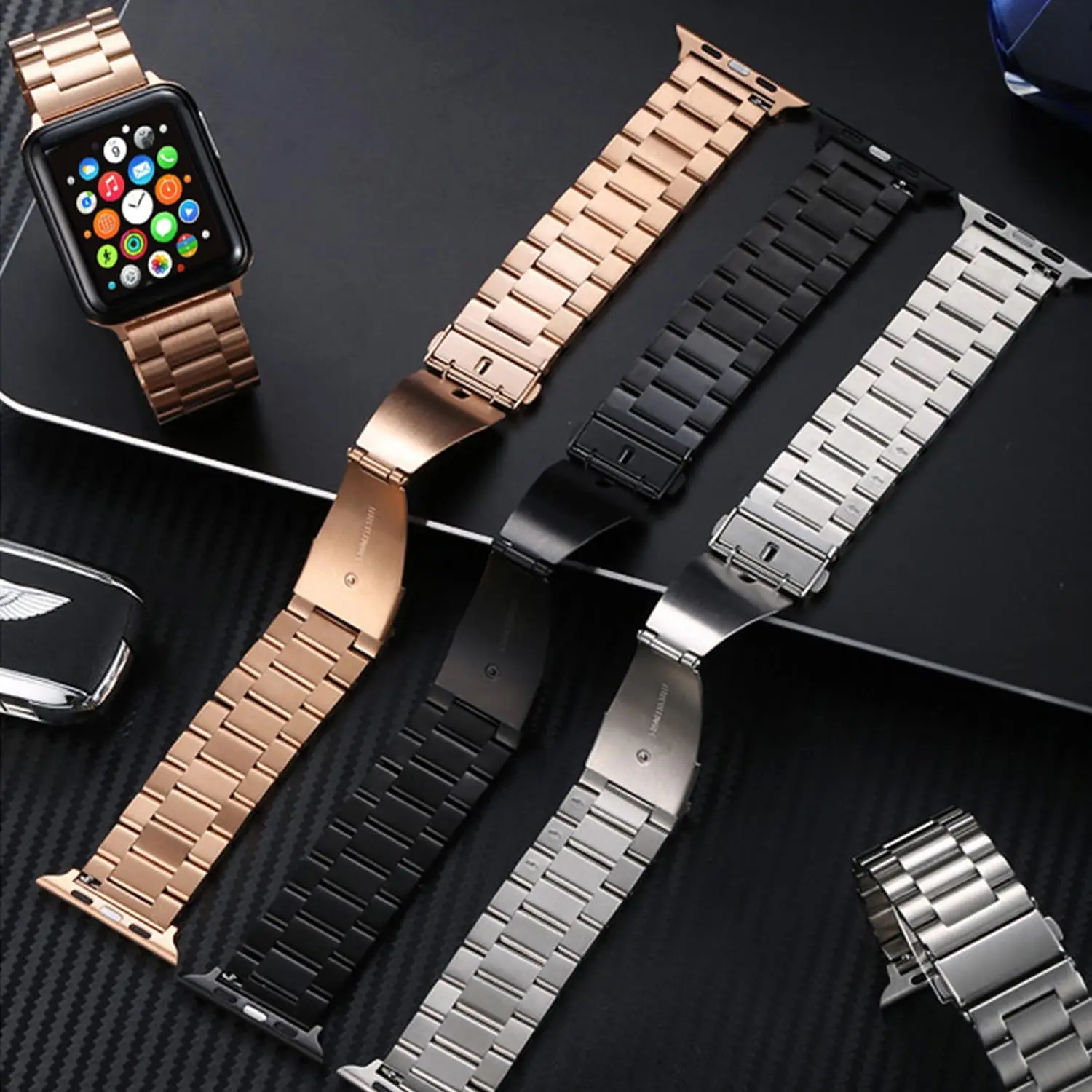 Premium Stainless Steel Watch Strap - Elegant and Durable Bracelet Design