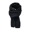 Knitting Scarf Solid Color Thickened Warm Women Scarf Cold Weather Thermal Neck Wrap Casual Outfit Scarf 5