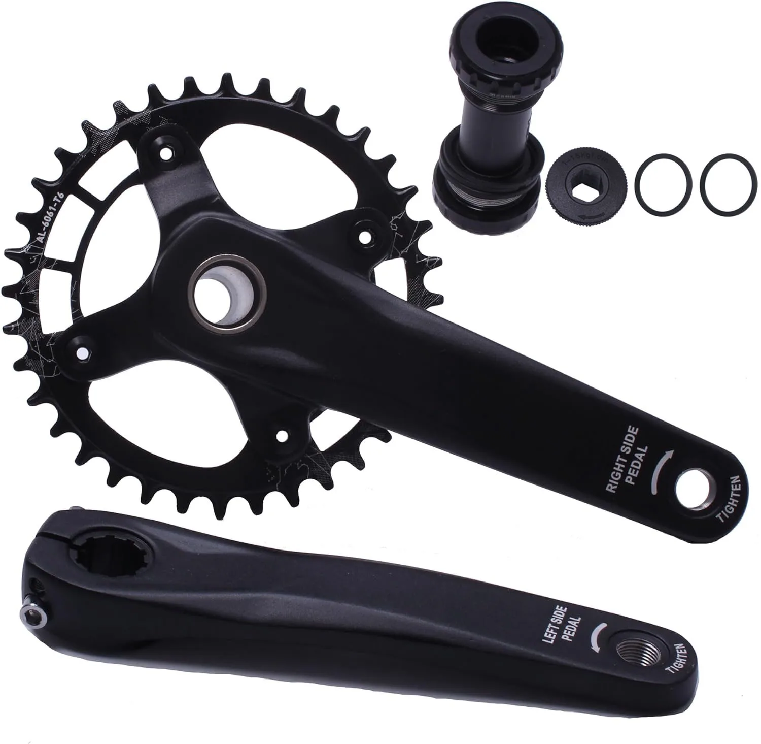 Alps2Ocean E-Bike Kurbelarme - Vierkantloch 127-175mm Für Mittelmotor