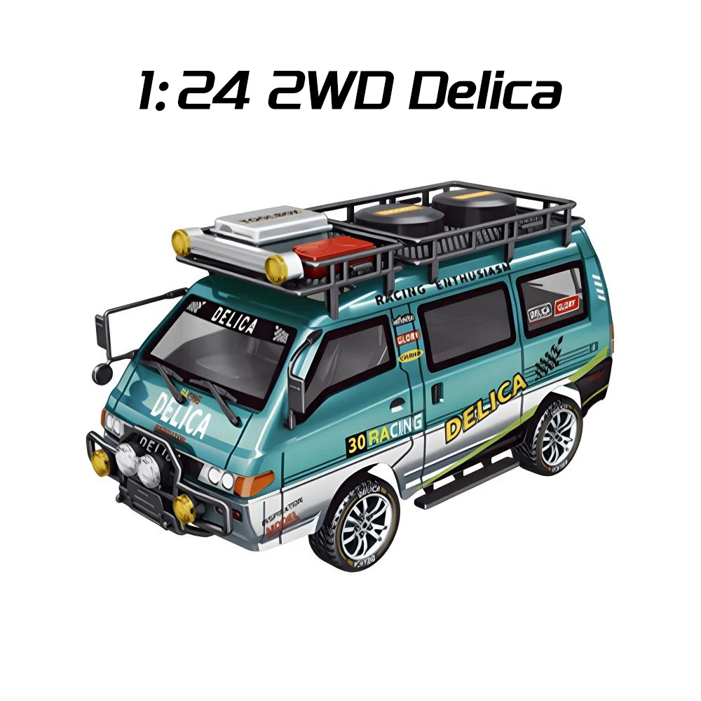 1/24 デリカ スターワゴン DELICA ラジコンカー LEDライト付 1/24 デリカ スターワゴン DELICA ラジコンカー LEDライト付