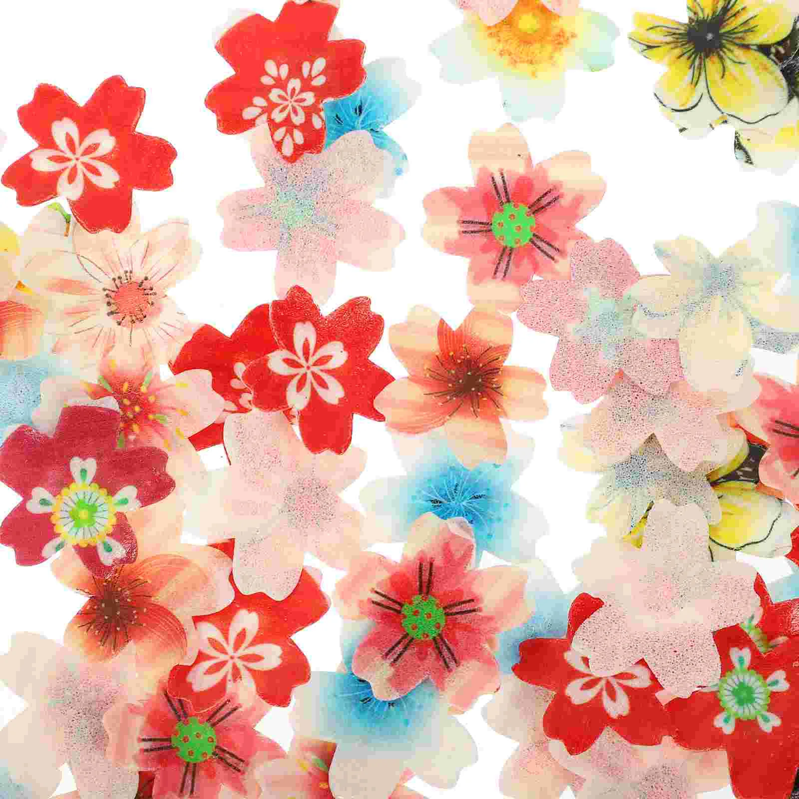 

1 Box of Edible Flower Decors Flower Cupcake Toppers Edible Cake Flowers Cake Decorating Flowers