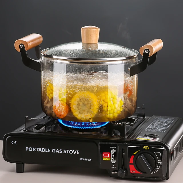 Hot Sale Borosilicate Glass Stove Safe Cooking Pot Big Size Large