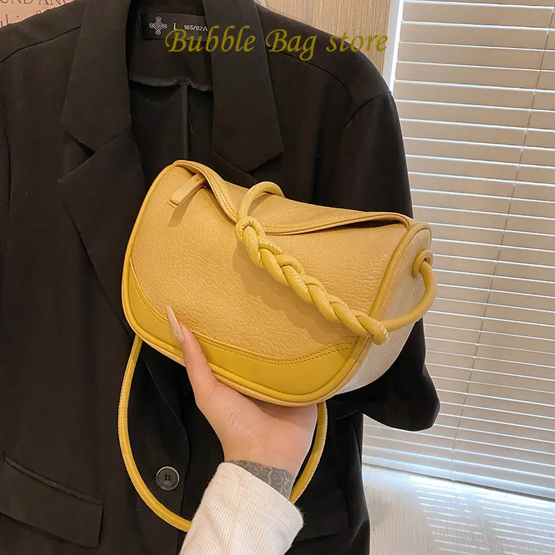 

Soft PU Leather Shoulder Bag Woman Casual Crossbody Bags For Women Vintage Retro Women'S Leather Bag Simple Messenger Bag