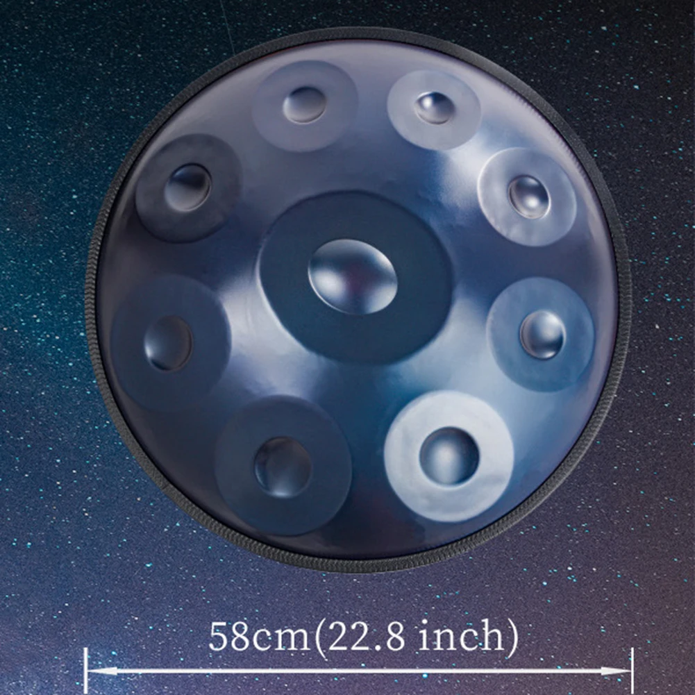 Steel Hand Drum with Soft Hand Pan Bag 432Hz 22inches Instrument in D Minor 12 10 9 Notes musical percussion instruments tongue drum