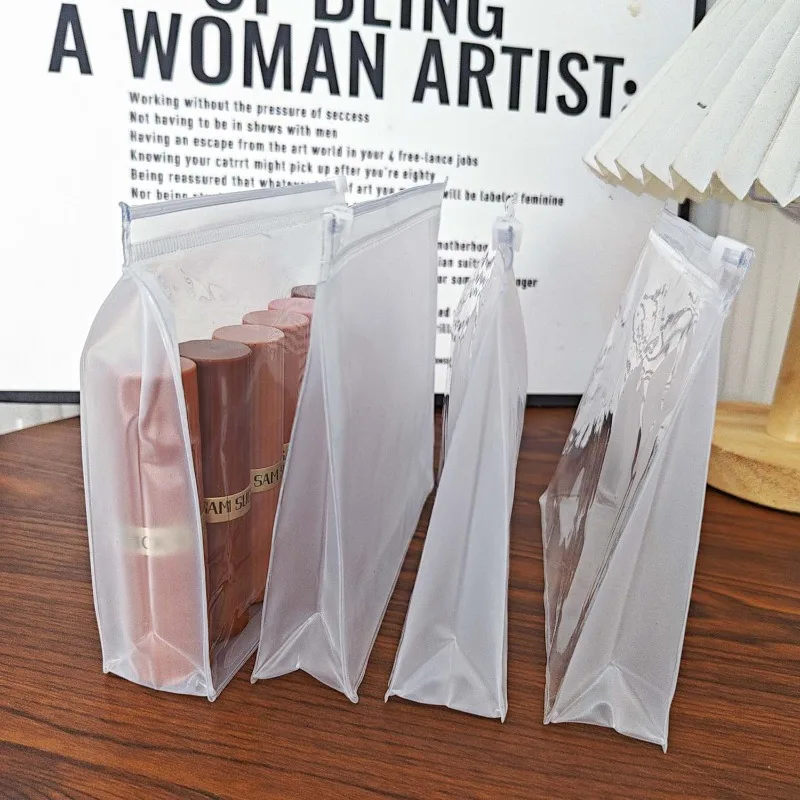 1-12pcs Transparent PVC Storage Travel Organizer Clear Makeup Bag Beautician Cosmetic Bag Beauty Case Toiletry Bag Wash Bags 6