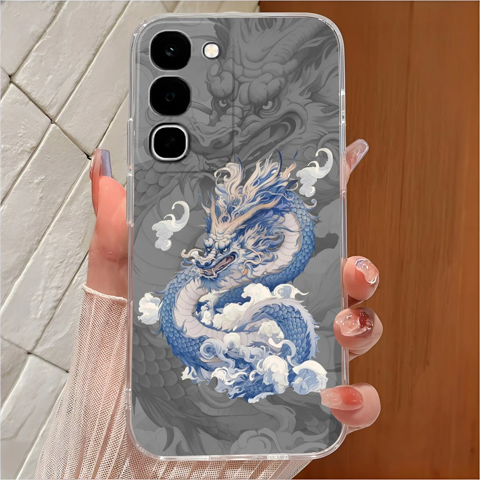 Cute Cartoon Clear Soft TPU Silicone Shockproof Phone Case - Anti-Slip Cover