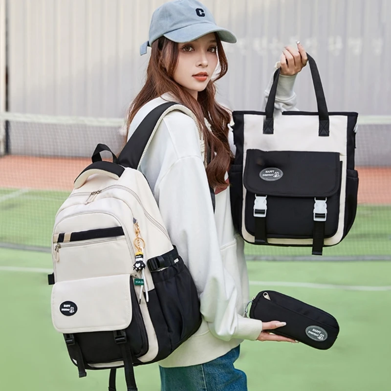 School Bookbags for Girls Primary Students Versatile Backpack Back to School Bag Shoulder Bag Pencil Case Handbag