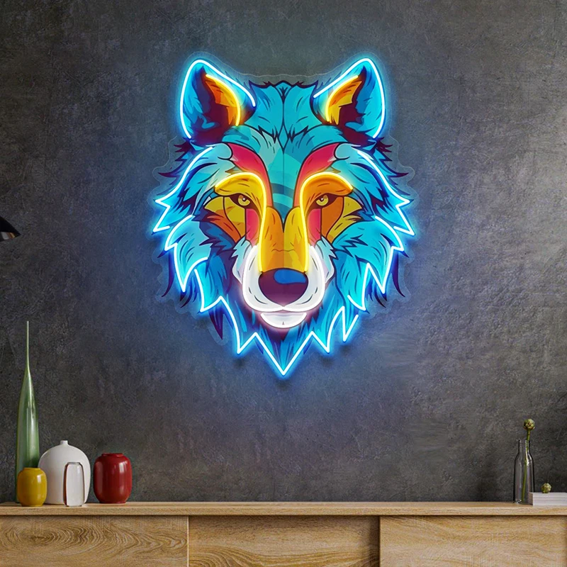 

Colorful Wol Neon Sign Aesthetic Custom Led Neon Light Signs Living Room Bedroom Home Wall Art Decor Lights Lamp Bar Club Decor