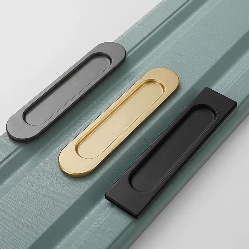 Punch Free Sliding Door Handle Aluminum Alloy Self-Adhesive Window Kitchen Door Knob Wardrobe Pulls Furniture Hardware Handle door handles