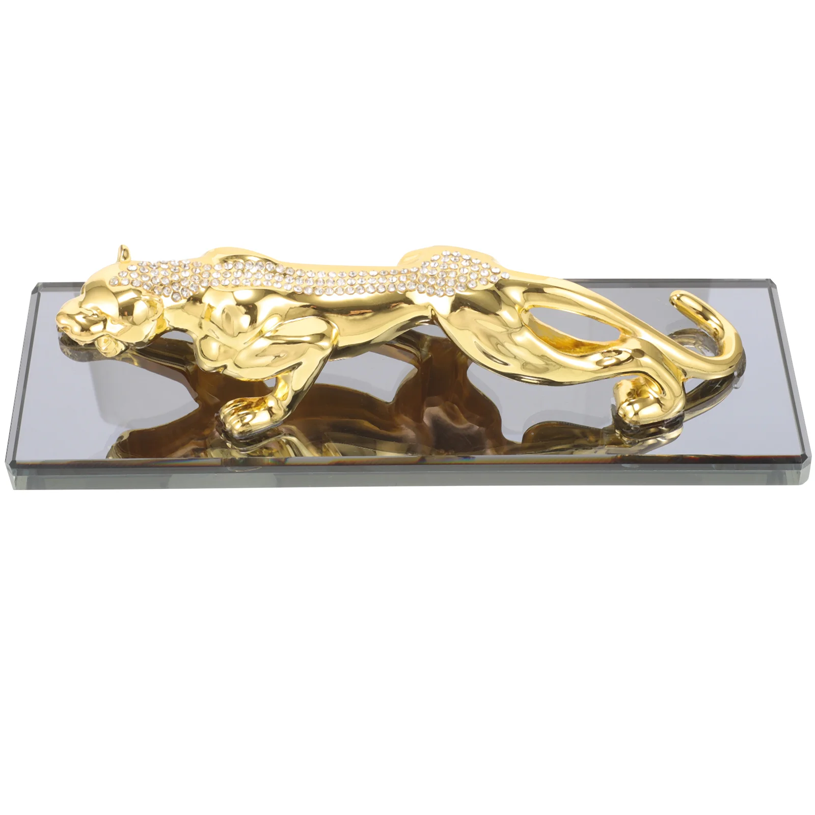 

Car Ornament Money Leopard Shape Perfume Air Freshener Essential Oil Auto Interior Decoration Dashboard Golden