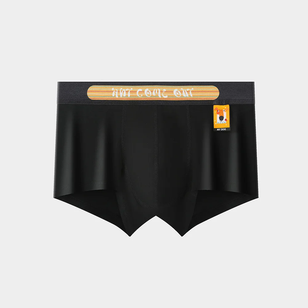 New cotton men's underwear with printed flat angle shorts 3PCS