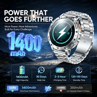 Nouvelle montre connectée sportive LED améliorée avec mode stroboscopique, suivi d'activité pour hommes, batterie 1400 mAh, étanche, appels, montres intelligentes 4