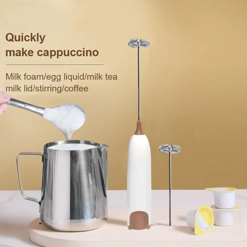 Description Picture 2 of item1PC Electric Milk Frother Kitchen Drink Foamer Mixer Stirrer Coffee Cappuccino Creamer Whisk Frothy Blend Egg Beater