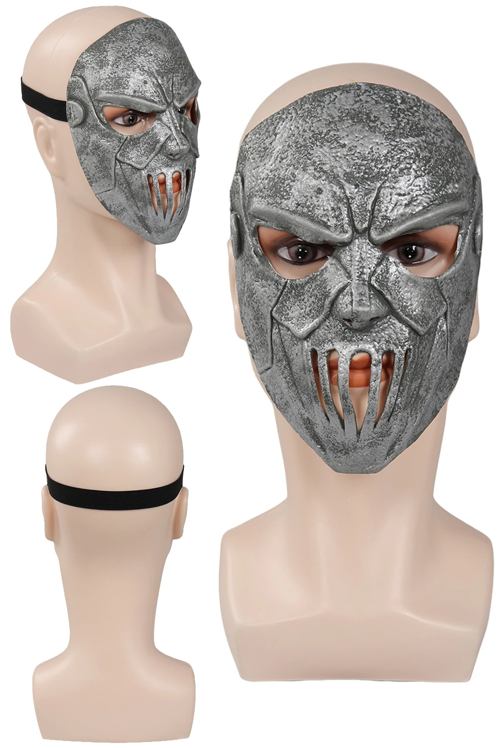 Accesorios de disfraz de fantasía para mujeres y hombres, máscara de Cosplay, casco de látex, accesorios de disfraces de Halloween